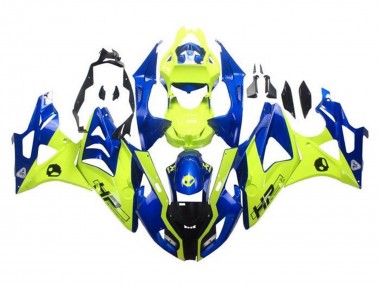 Cheap 2009-2014 BMW S1000RR Motorcycle Fairings - Blue Yellow HP Canada