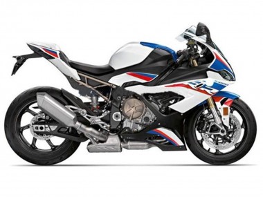 Cheap 2019-2022 BMW S1000RR Motorcycle Fairings - White Blue Red Stripe Canada