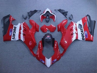 Cheap 2020-2021 Ducati Panigale V4 V4S Motorcycle Fairings - White Red Matte Black Tim Canada