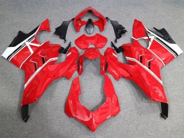 Cheap 2020-2021 Ducati Panigale V4 V4S Motorcycle Fairings - White Red Glossy Black Stripe Canada