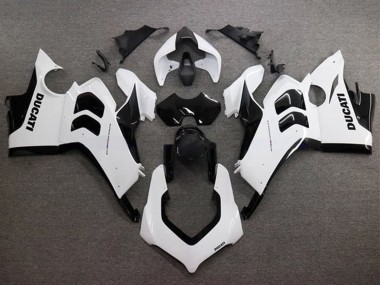 Cheap 2020-2021 Ducati Panigale V4 V4S Motorcycle Fairings - Glossy White Glossy Black Canada