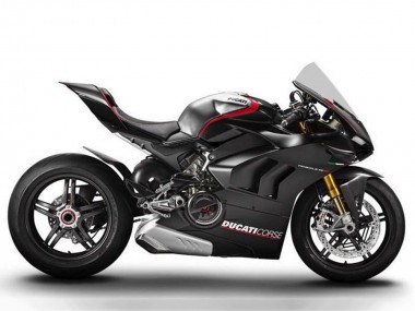 Cheap 2020-2021 Ducati Panigale V4 V4S Motorcycle Fairings - Silver Red Glossy Black Corse Canada