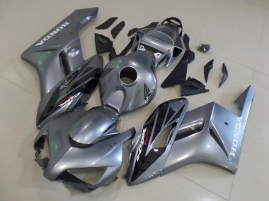 Cheap 2004-2005 Honda CBR1000RR Motorcycle Fairings - Silver Glossy Black Stripe Canada