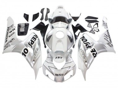 Cheap 2006-2007 Honda CBR1000RR Motorcycle Fairings - White Silver Black Repsol Canada