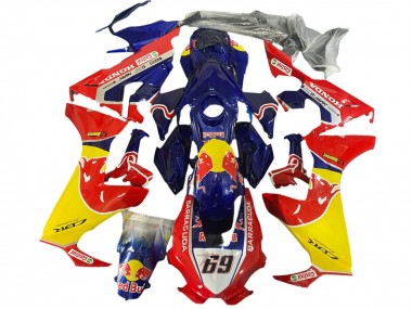 Cheap 2017-2024 Honda CBR1000RR Motorcycle Fairings - Blue Yellow Red Bull Hayden Canada