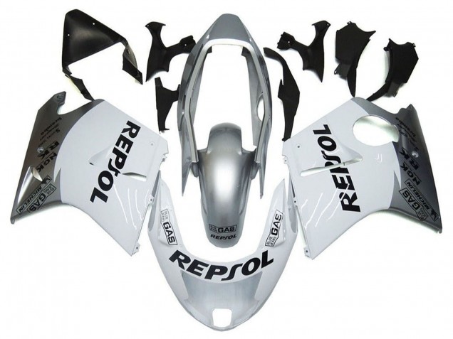 1996-2007 Honda CBR1100XX Blackbird Motorcycle Fairings - Silver White Grey Black Repsol Canada