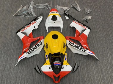 Cheap 2007-2008 Honda CBR600RR Motorcycle Fairings - Yellow White Red Glossy Black Repsol HRC Canada