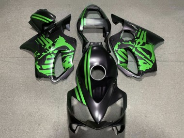 Cheap 2001-2003 Honda CBR600 F4i Motorcycle Fairings - Green Matte Black Skull Canada