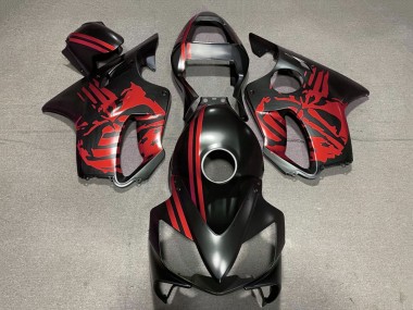 Cheap 2001-2003 Honda CBR600 F4i Motorcycle Fairings - Red Matte Black Skull Canada