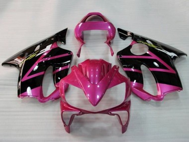 Cheap 2001-2003 Honda CBR600 F4i Motorcycle Fairings - Pink Glossy Black Stripe Canada