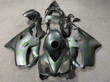 Cheap 2001-2003 Honda CBR600 F4i Motorcycle Fairings - Silver Green Lightning Canada