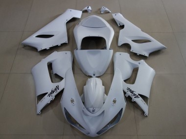 Cheap 2005-2006 Kawasaki ZX6R Motorcycle Fairings - Matte White Canada