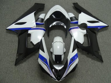 Cheap 2005-2006 Kawasaki ZX6R Motorcycle Fairings - White Black Blue Canada