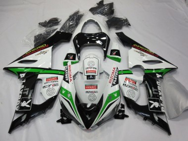 Cheap 2005-2006 Kawasaki ZX6R Motorcycle Fairings - White Black Green Red Rizoma Playboy Canada