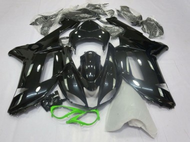 Cheap 2007-2008 Kawasaki ZX6R Motorcycle Fairings - Glossy Black Neon Green Canada