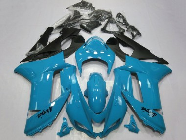 Cheap 2007-2008 Kawasaki ZX6R Motorcycle Fairings - Blue Black Canada