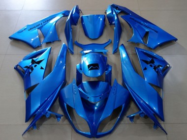 Cheap 2007-2008 Kawasaki ZX6R Motorcycle Fairings - Metallic Blue Canada