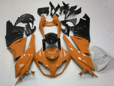 Cheap 2007-2008 Kawasaki ZX6R Motorcycle Fairings - Orange Black Matte Black Canada