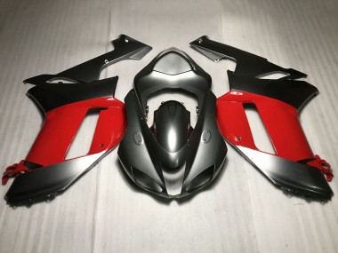 Cheap 2007-2008 Kawasaki ZX6R Motorcycle Fairings - Silver Red Canada
