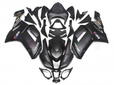 Cheap 2007-2008 Kawasaki ZX6R Motorcycle Fairings - Matte Black Elf Canada