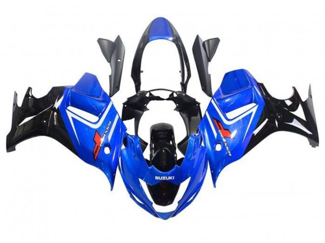 2008-2013 Suzuki GSX650F Motorcycle Fairings - Blue White Glossy Black Canada