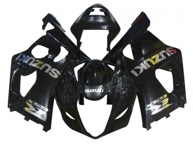 2003-2004 Suzuki GSXR 1000 Motorcycle Fairings - Glossy Black Chrome Canada