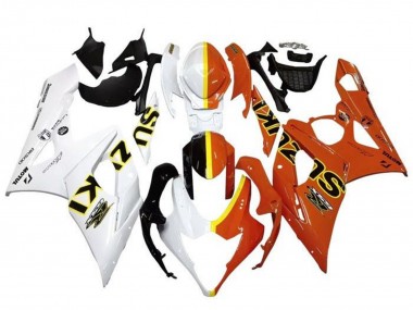 Cheap 2005-2006 Suzuki GSXR 1000 Motorcycle Fairings - White Orange Yellow Split Canada