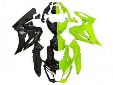 Cheap 2017-2024 Suzuki GSXR1000 Motorcycle Fairings - Black Neon Green Canada