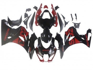 Cheap 2017-2024 Suzuki GSXR1000 Motorcycle Fairings - Black Dark Red Canada