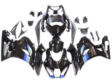 Cheap 2017-2024 Suzuki GSXR1000 Motorcycle Fairings - Black Blue Stripe Canada