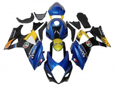 Cheap 2007-2008 Suzuki GSXR 1000 Motorcycle Fairings - Blue Yellow Black Shark Canada