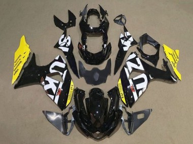 Cheap 2009-2016 Suzuki GSXR 1000 Motorcycle Fairings - Black White Yellow Canada