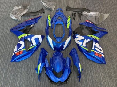 Cheap 2009-2016 Suzuki GSXR 1000 Motorcycle Fairings - Blue Neon Green White Ecstar Canada