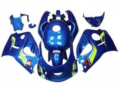 Cheap 1996-2000 Suzuki GSXR 600 / GSXR 750 Motorcycle Fairings - Blue Yellow White Canada