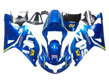 Cheap 2001-2003 Suzuki GSXR 600 / GSXR 750 Motorcycle Fairings - Blue Yellow Green White Canada