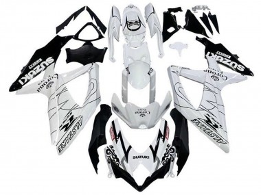 Cheap 2008-2010 Suzuki GSXR 600 / GSXR 750 Motorcycle Fairings - White Black Alstare Corona Extra Motul Canada
