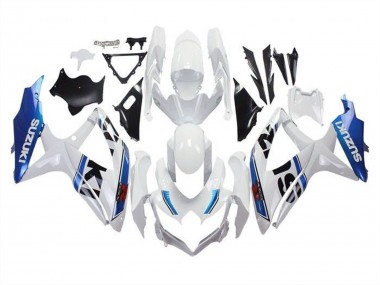 Cheap 2008-2010 Suzuki GSXR 600 / GSXR 750 Motorcycle Fairings - White Blue Stripe Canada