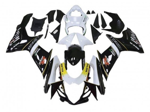 2011-2024 Suzuki GSXR 600 / GSXR 750 Motorcycle Fairings - White Yellow Black Alstare Dark Dog Canada