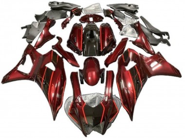 Cheap 2021-2024 Yamaha YZF R7 Motorcycle Fairings - Dark Red Black Canada