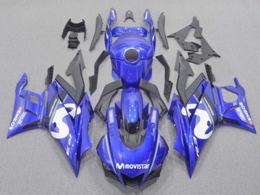 Cheap 2019-2021 Yamaha YZF R3/R25 Motorcycle Fairings - Blue White Black MoviStar Canada