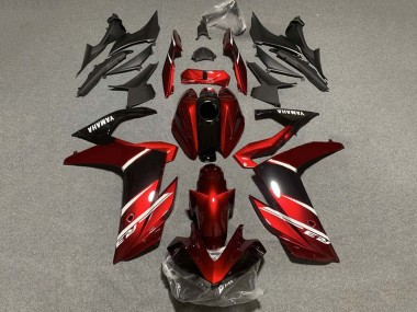 Cheap 2022-2024 Yamaha YZF R3/R25 Motorcycle Fairings - Red White Glossy Black Canada