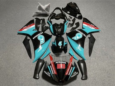 Cheap 2009-2011 Yamaha YZF 1000 R1 Motorcycle Fairings - Glossy Black Light Blue Red Petronas Canada