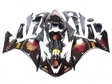 Cheap 2012-2014 Yamaha YZF 1000 R1 Motorcycle Fairings - Glossy Black Red Yellow Sheltes Canada