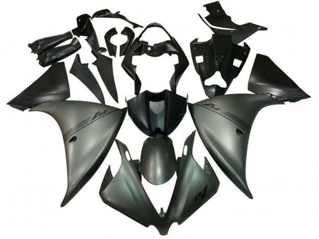 2012-2014 Yamaha YZF 1000 R1 Motorcycle Fairings - Matte Grey Matte Black Canada