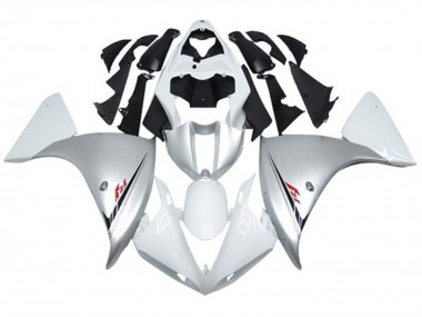 Cheap 2012-2014 Yamaha YZF 1000 R1 Motorcycle Fairings - Silver White Canada