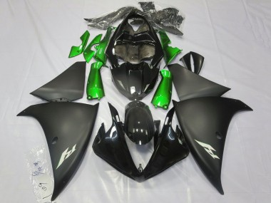 Cheap 2012-2014 Yamaha YZF 1000 R1 Motorcycle Fairings - Glossy Black Matte Black Green Canada
