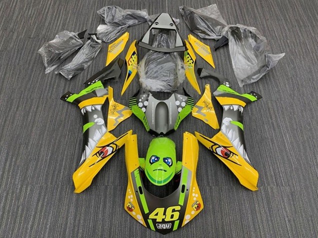 2015-2019 Yamaha YZF 1000 R1 Motorcycle Fairings - Yellow Green Shark 46 Canada