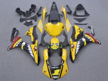 Cheap 2015-2019 Yamaha YZF 1000 R1 Motorcycle Fairings - Yellow Red Shark Canada
