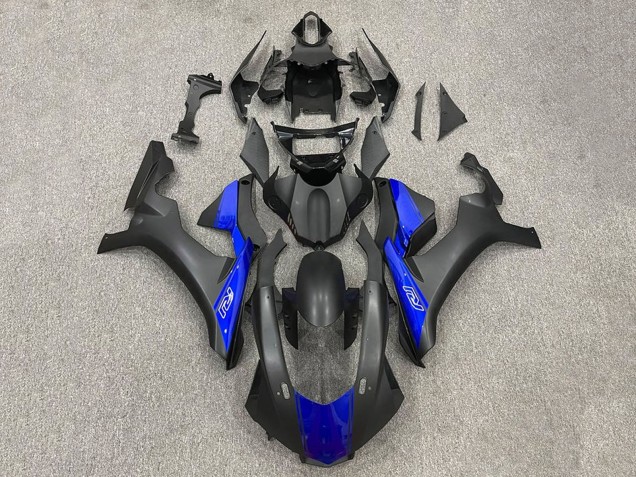 2015-2019 Yamaha YZF 1000 R1 Motorcycle Fairings - Matte Black Blue Canada