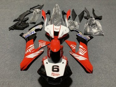 Cheap 2015-2019 Yamaha YZF 1000 R1 Motorcycle Fairings - White Red Black Milwaukee Canada